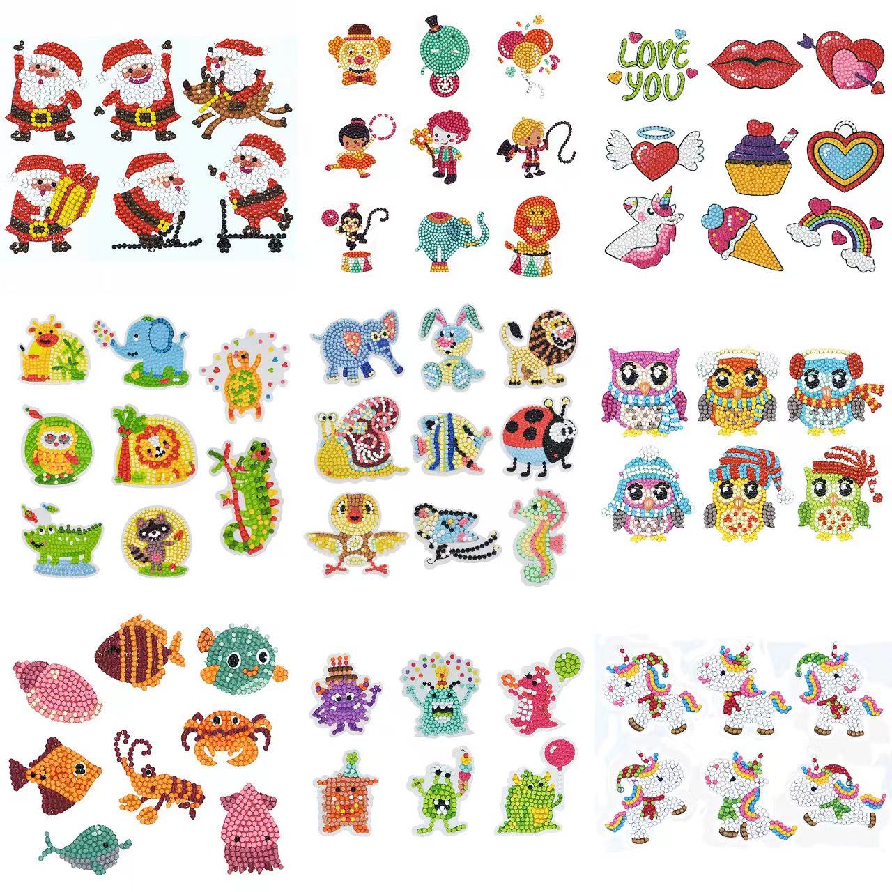 Resin Art Kit - Алмазная живопись, наклейки 5D «сделай сам»,