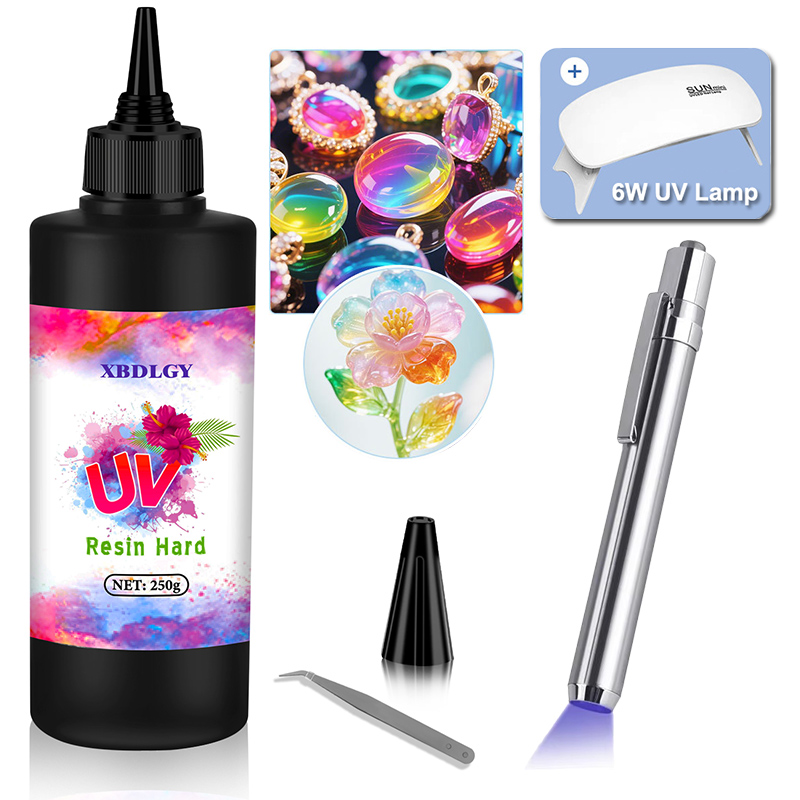 Resin Art Uv Light - 200 г/250 г/500 г твердый клей