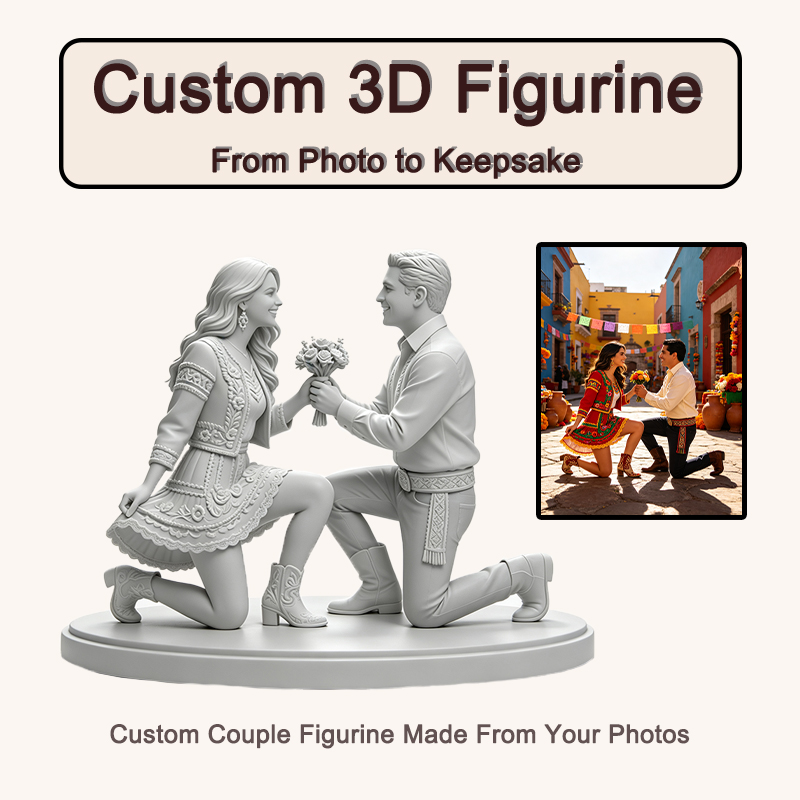 Resin Art Anniversary Gift - Изготовленная на заказ 3D-печатная фигурка пары