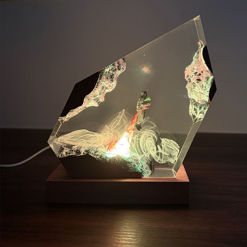 Resin Art Anime - Фигурка-ночник в стиле научно-фантастического аниме, из