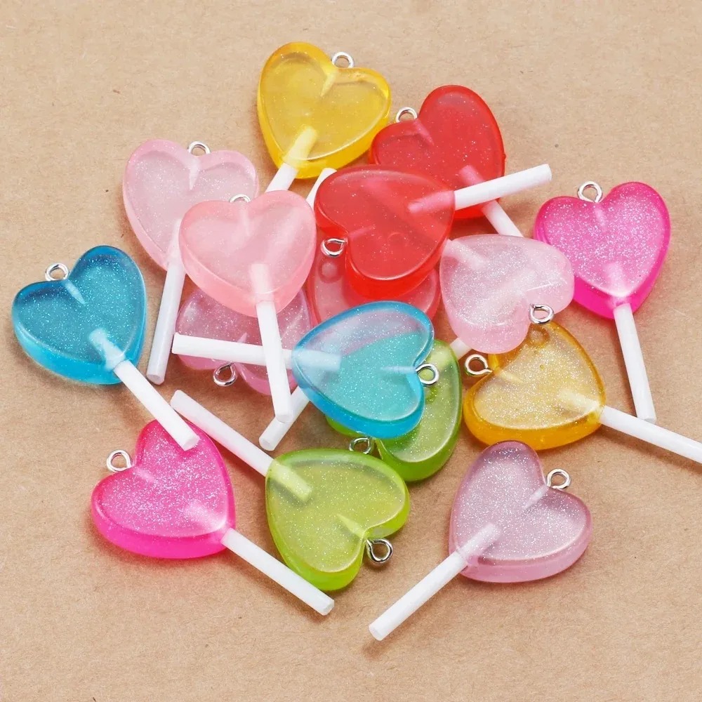 Resin Art And Deco - 10 шт. милых блестящих подвесок в