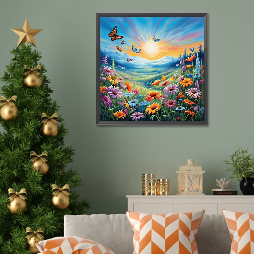 Resin Art Kit - Алмазная картина Семья Милый Олень Цветок