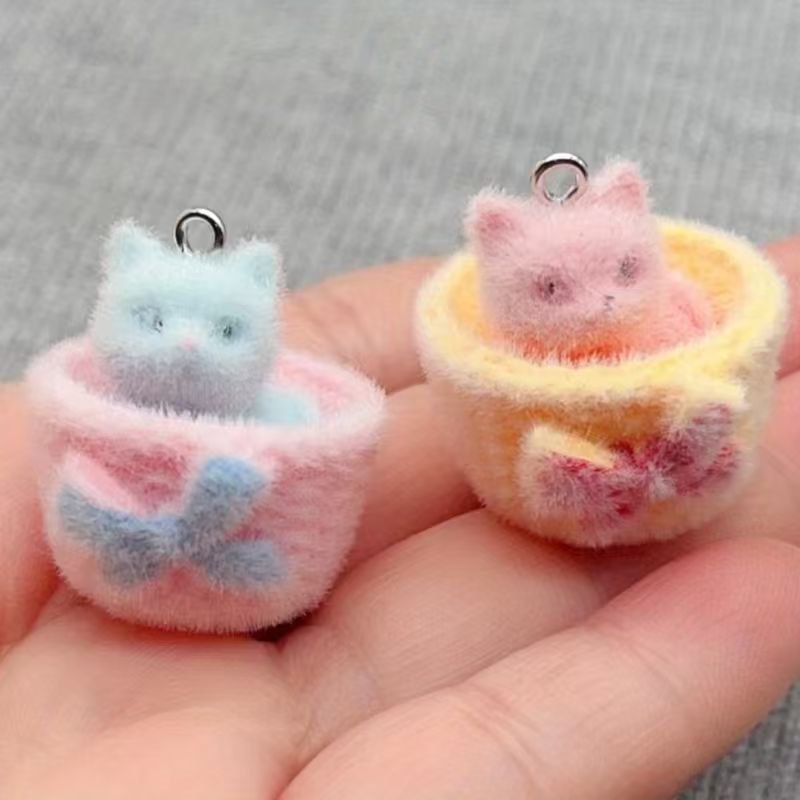4 шт. 3D-подвески в виде кошек – обзор и цена Resin Art Earrings