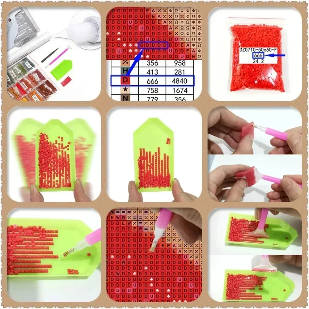 Набор для алмазной вышивки 5D  – обзор и цена Resin Art Supplies