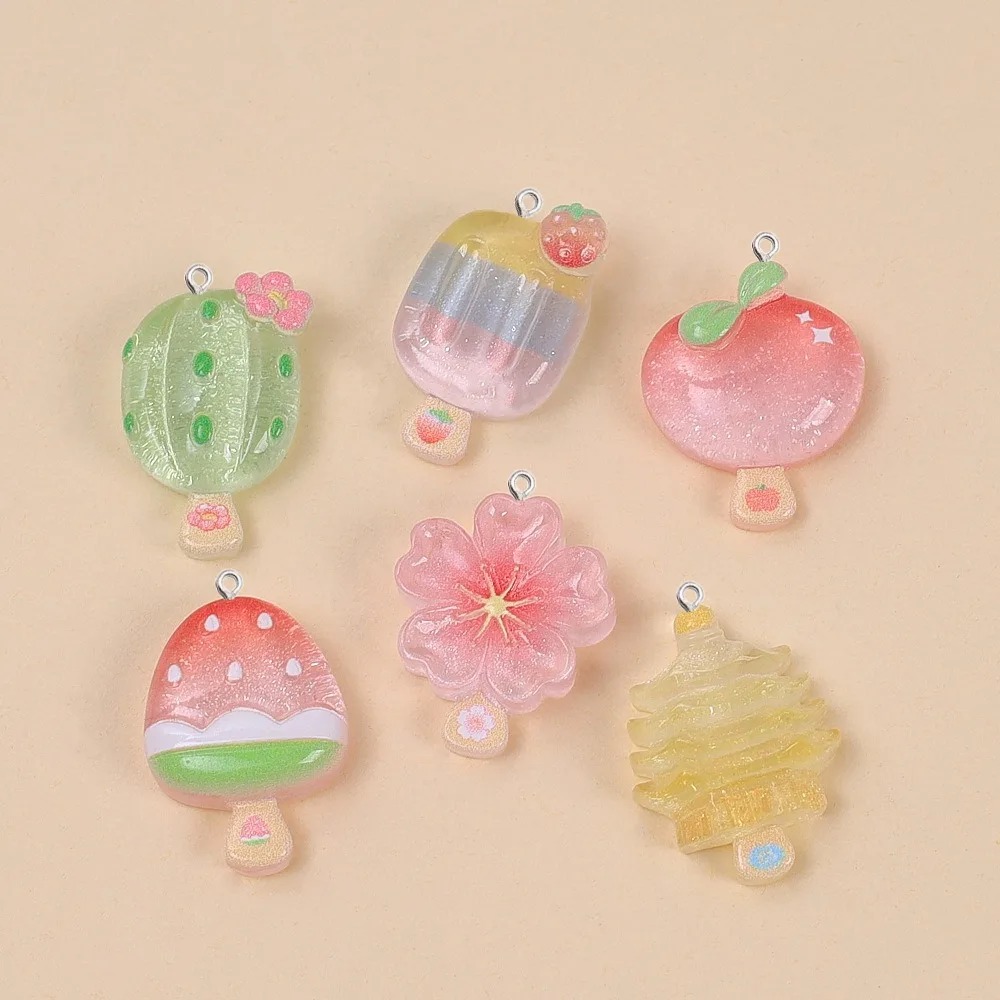 10 шт. милых летних подвесок и – обзор и цена Resin Art And Deco